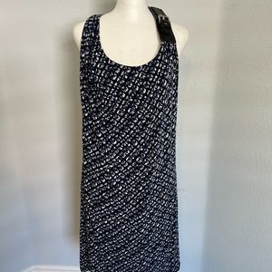 NWT Michael Kors Buckle Detail Sleeveless Print Dress